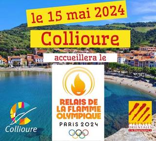 La flamme Olympique à Collioure 