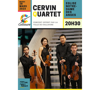 Concert Quatuor Cervin  - Eglise de Colliioure