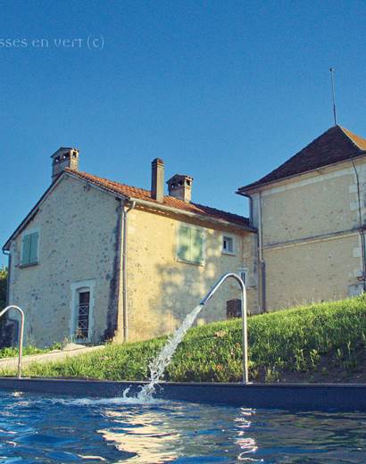 Piscine Chauffée 4 x 14 m Volet roulant Immergé Deux Cascades massantes