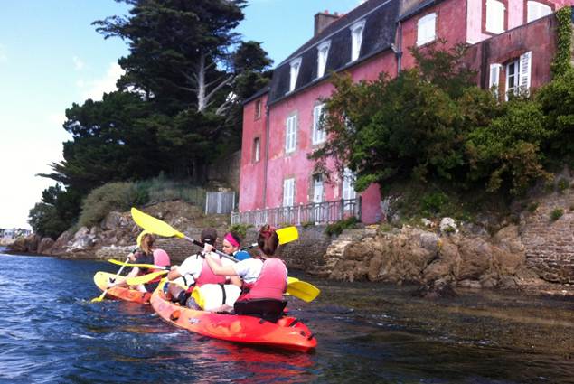 kayak de mer avec Au Gré du Vent dans le Morbihan