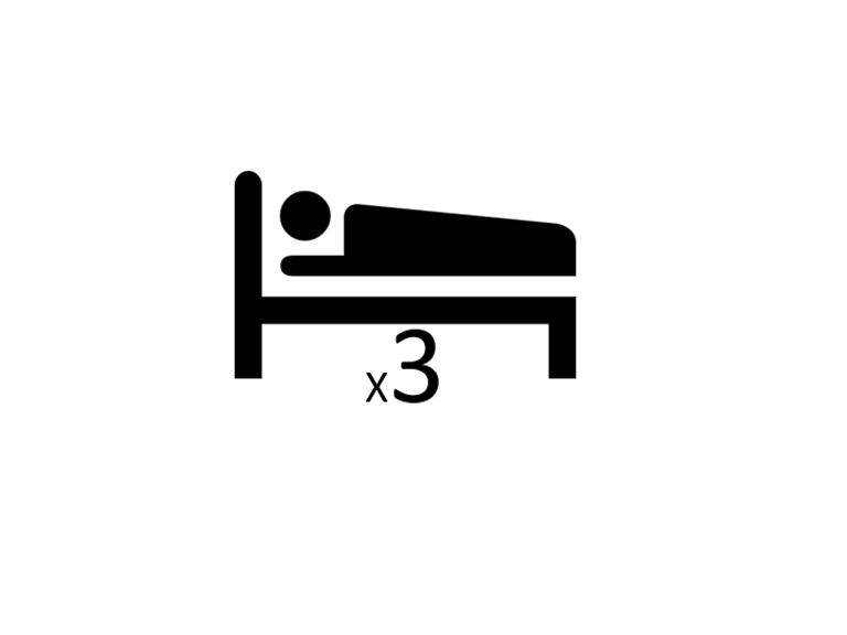 chambre 3 lits simples