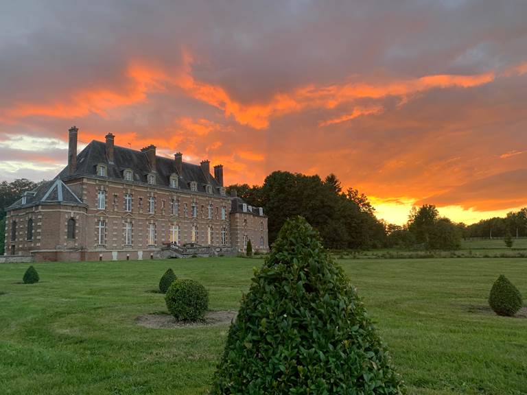 Château d'Auteuil soleil couchant