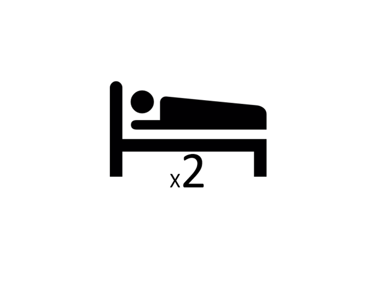 chambre 2 lits simples