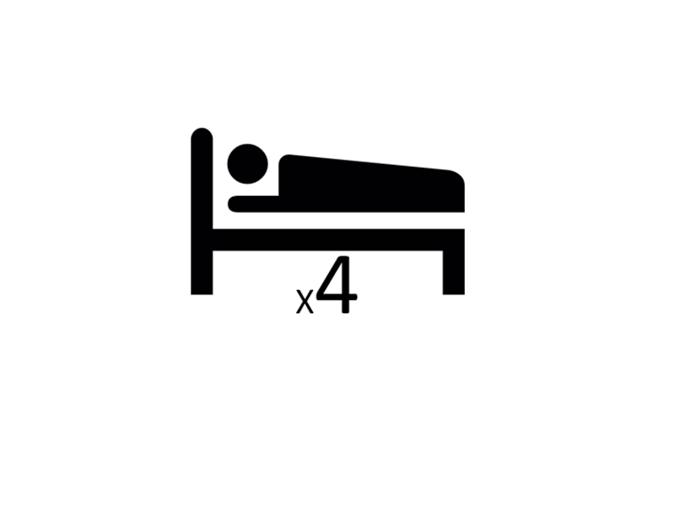 chambre 4 lits simples