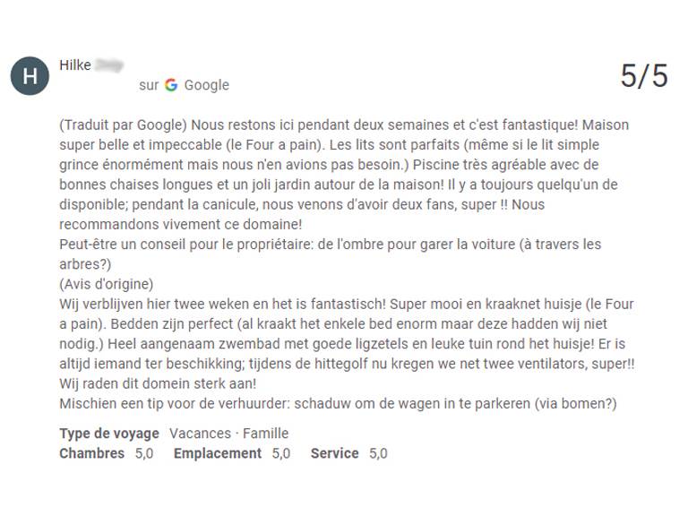 Avis Google 20072