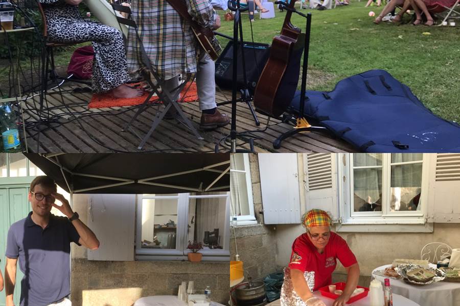 Anna Boulic, harpe et voix, concert intime, jardin, été, haute-vienne, saint-léonard de Noblat